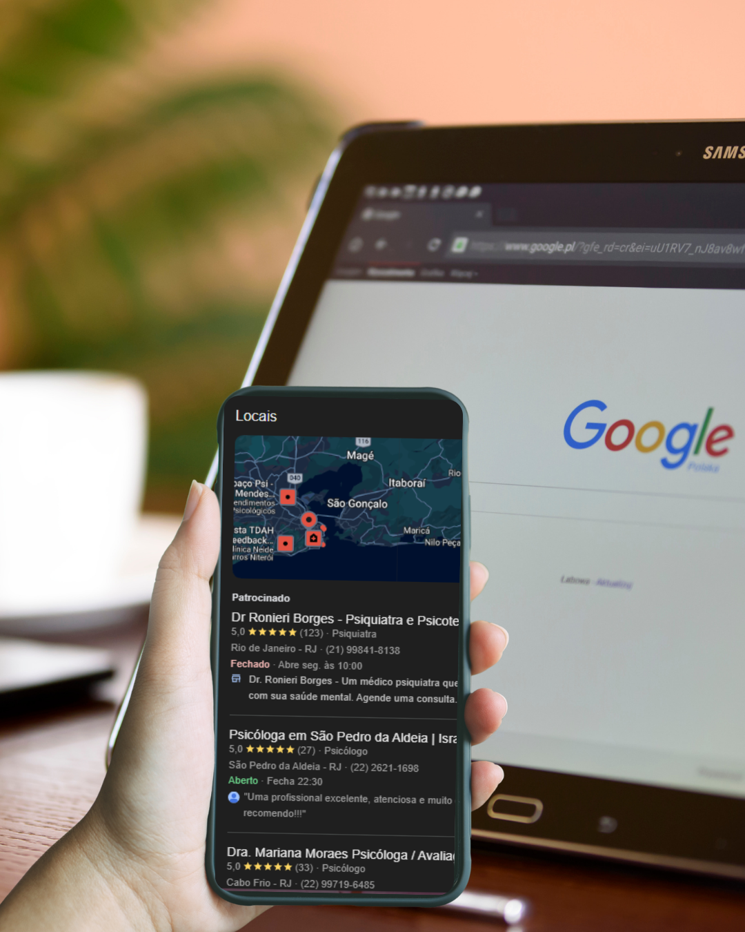 Perfil profissional Google Meu Negócio